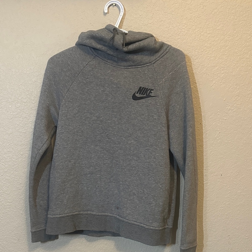 Nike Petite Heather Gray Pullover Sweater
